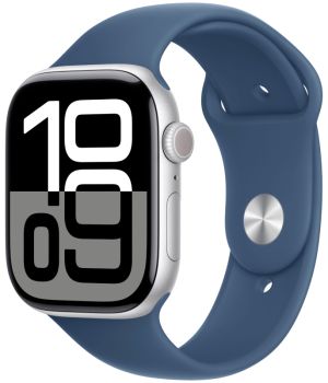 Умные часы Apple Watch Series 10 46 мм, S/M 130-200 мм, Aluminium Case GPS, Silver